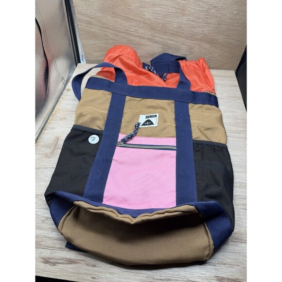 POLER OUTDOOR STUFF tote pack Backpack rucksack cinch sack 24L EUC Large brown - Picture 1 of 4